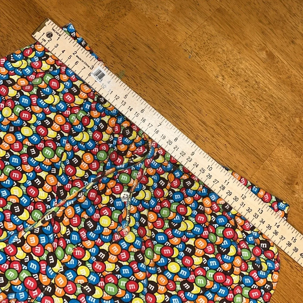 M & M’s Mens Medium Candy Print Pajama Lounge Elastic Waist Pant